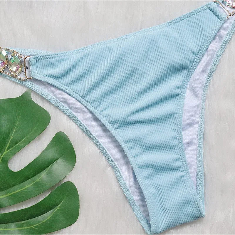 Luxus Bikini mit Strass – Push-Up Bandage Set von Para Praia